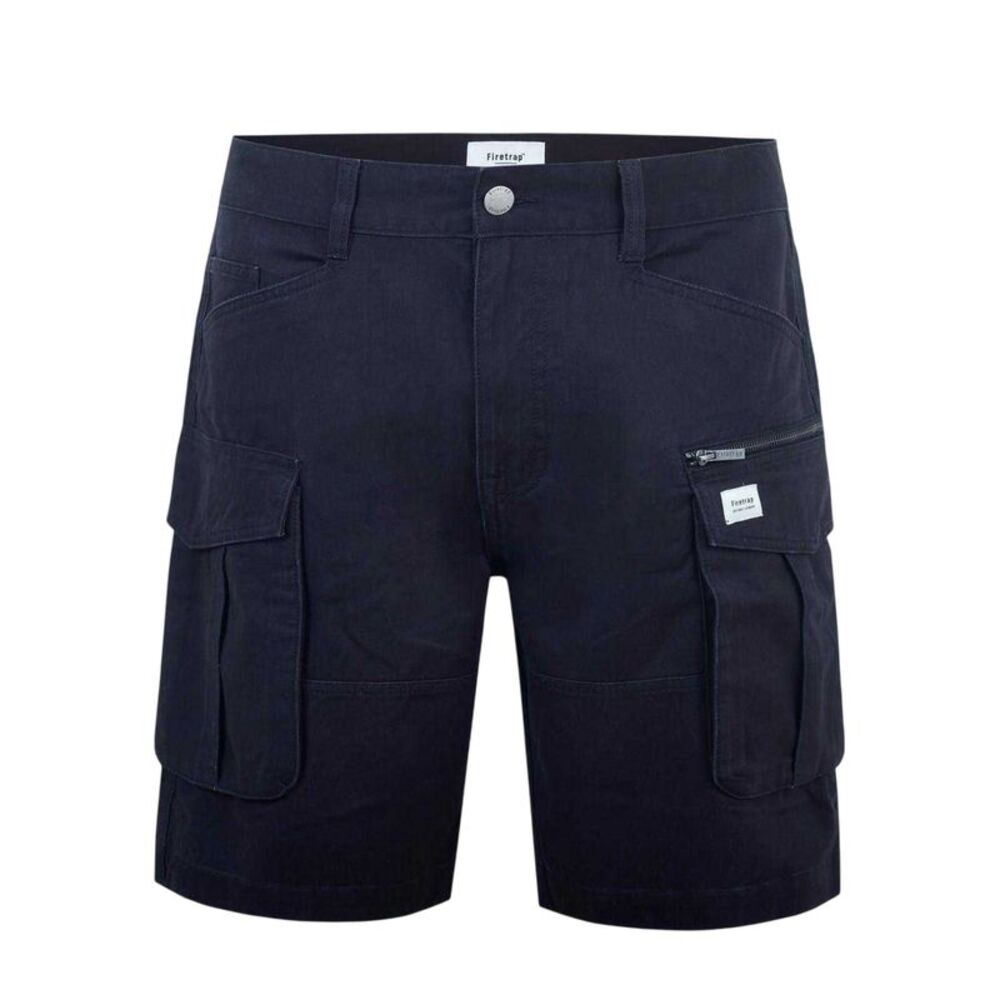 Firetrap Mens BTK Shorts / Washed Black